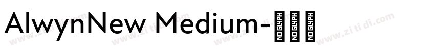 AlwynNew Medium字体转换